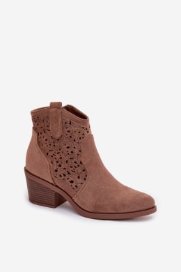 Botki Model S.Barski HY61-8012 Brown - Step in style Step in style