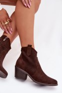 Botki Model S.Barski HY61-8013 Czekolada - Step in style Step in style