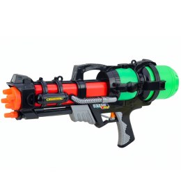 Duży Pistolet Karabin Broń Na Wodę Zielony Zasięg 6m 1,25 L 60 cm LEAN Toys