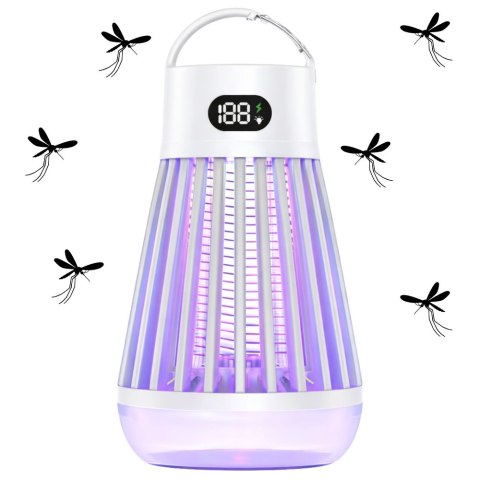 Elektryczna Lampka Owadobójcza Na Komary Światło UV Biała LEAN