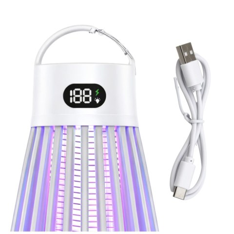 Elektryczna Lampka Owadobójcza Na Komary Światło UV Biała LEAN