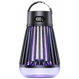 Elektryczna Lampka Owadobójcza Na Komary Światło UV Czarna LEAN