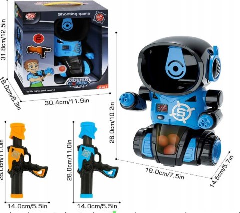 Gra Zręcznościowa Robot Strzelanie Do Celu Niebieski Allvo