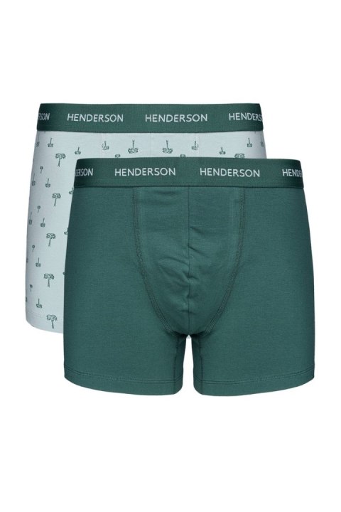 Komplet Bokserki Męskie Model Blank 44522 2pack Green - Henderson Henderson