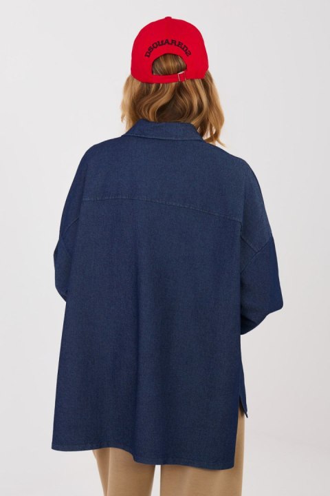 Koszula Damska Model IT-KS-FL9968.28 Navy - Italy Moda Italy Moda