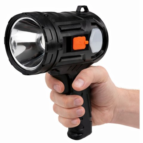 Latarka LED Szperacz Solarna 6 Trybów Powerbank Wymienne Filtry 19 cm LEAN