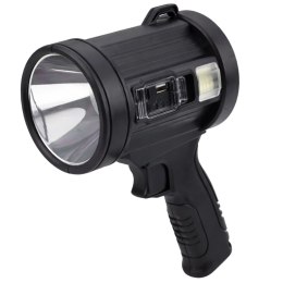 Latarka LED Szperacz Solarna 6 Trybów Powerbank Wymienne Filtry 23 cm LEAN