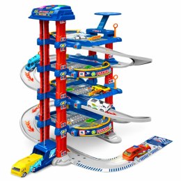 Parking Tor Samochodowy Winda Elektryczna Zjeżdżalnia Dla Autek Helikopter LEAN Toys