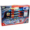 Parking Wielopoziomowy 4 Poziomy Z Windą Helikopter Autka 70 el. LEAN Toys