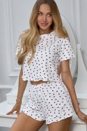 Piżama Damska Model Sweet Night 223593 White/Red - Pure Sin Pure Sin