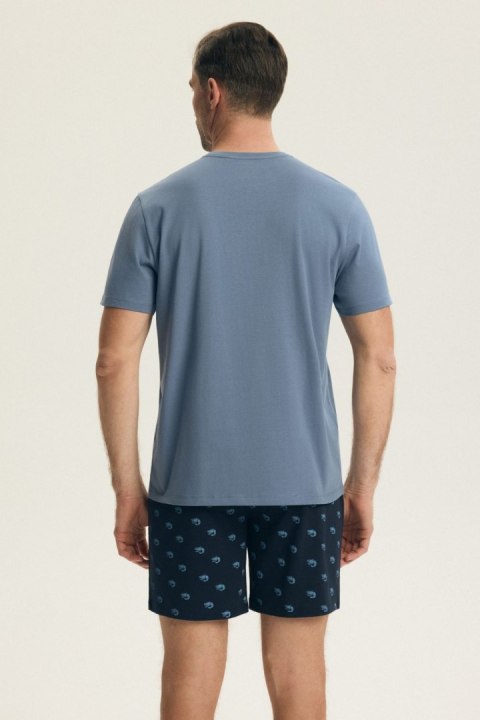 Piżama Męska Model Brad 44520 Indygo - Henderson Henderson