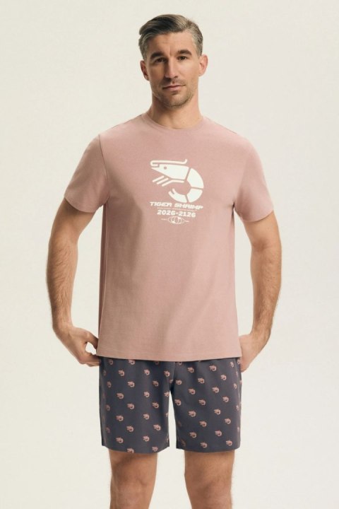 Piżama Męska Model Brad 44520 Pink - Henderson Henderson