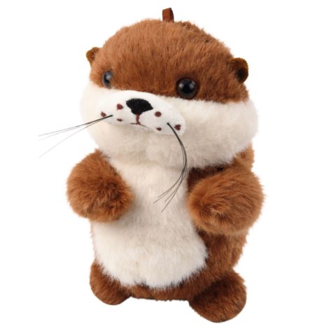 Pluszowa Wydra z Kręcącym Ogonkiem Dźwięki Piszczenia Brelok 12,5 cm LEAN Toys