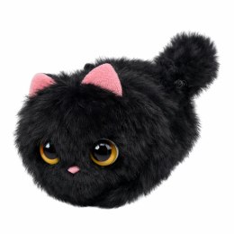 Pluszowy Czarny Kotek z Kręcącym Ogonkiem Dźwięki Piszczenia Brelok 9 cm LEAN Toys
