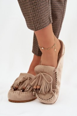 Sandał Klapki Model Belissa H8-528 Beige - Step in style Step in style