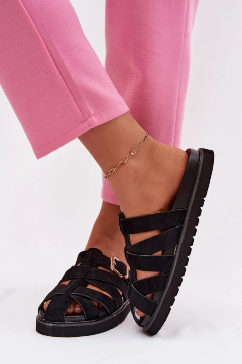 Sandał Klapki Model Roselisse MAN0383 Black - Step in style Step in style