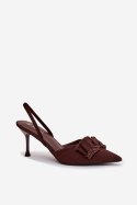 Sandały Model Hestia 100-479 Czekolada - Step in style Step in style