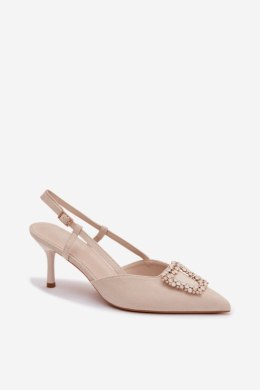 Sandały Model Ismeria G495 Light Beige - Step in style Step in style