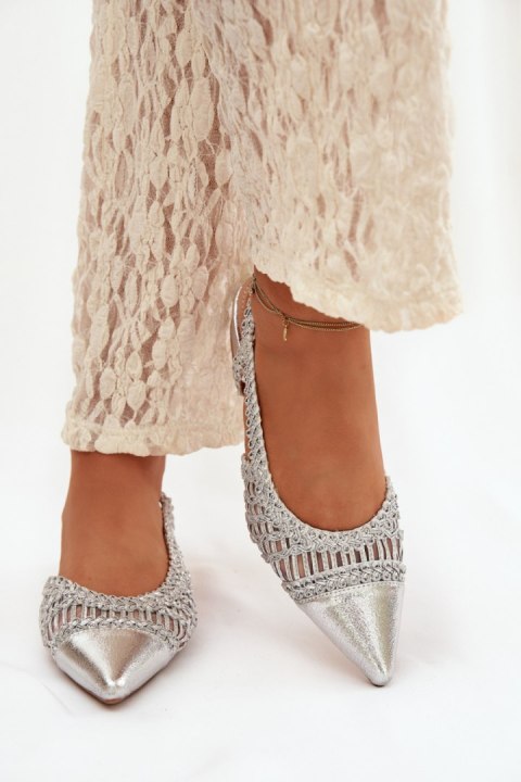 Sandały Model Nivorra QQ-216 Silver - Step in style Step in style