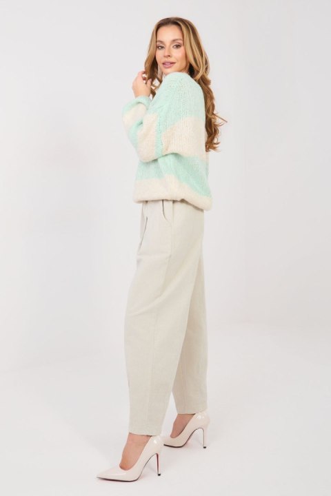 Spodnie Damskie Model MI-SP-2690.00 Light Beige - Italy Moda Italy Moda