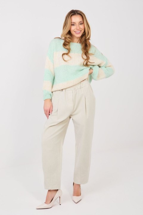 Spodnie Damskie Model MI-SP-2690.00 Light Beige - Italy Moda Italy Moda