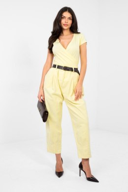 Spodnie Damskie Model MI-SP-2690.00 Light Yellow - Italy Moda Italy Moda