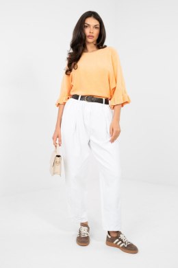 Spodnie Damskie Model MI-SP-2690.00 White - Italy Moda Italy Moda