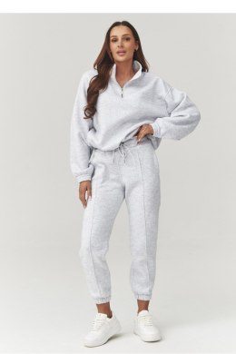 Spodnie Komplet Model A13 Grey Melange - Makadamia Makadamia