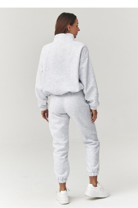 Spodnie Komplet Model A13 Grey Melange - Makadamia Makadamia