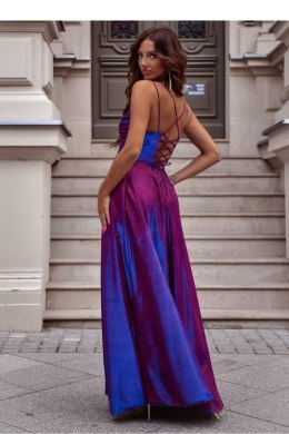 Sukienka Model Valeria Lux 001171. Multi Violet/Navy - With You With You