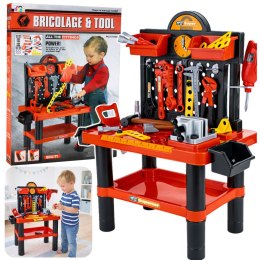 Warsztat Dla Dzieci Stolik Majsterkowicza Narzędzia Akcesoria 70 cm LEAN Toys