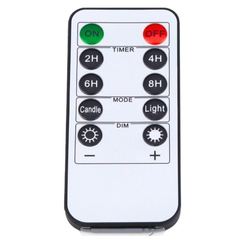 Zestaw Świece Elektryczne LED Sterowanie Pilotem Ciepła Barwa 3 szt. LEAN
