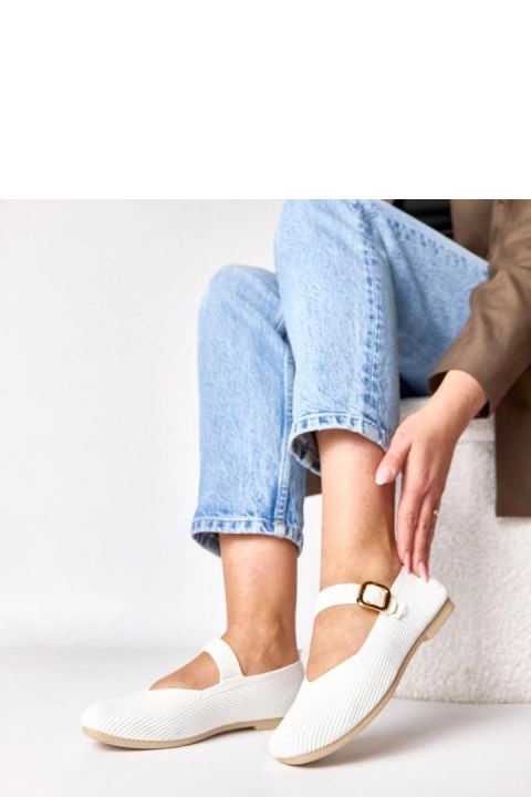 Baleriny Model Donatella 2901 White - Solea Solea