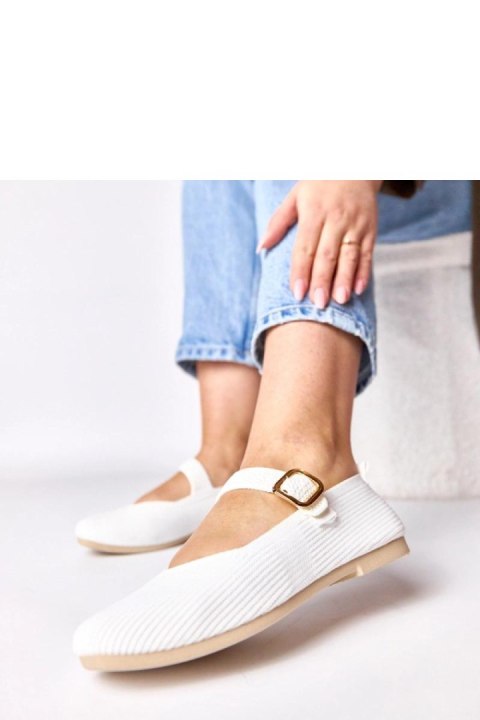 Baleriny Model Donatella 2901 White - Solea Solea
