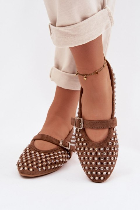 Baleriny Model Wilvessa 9780 Brown - Step in style Step in style