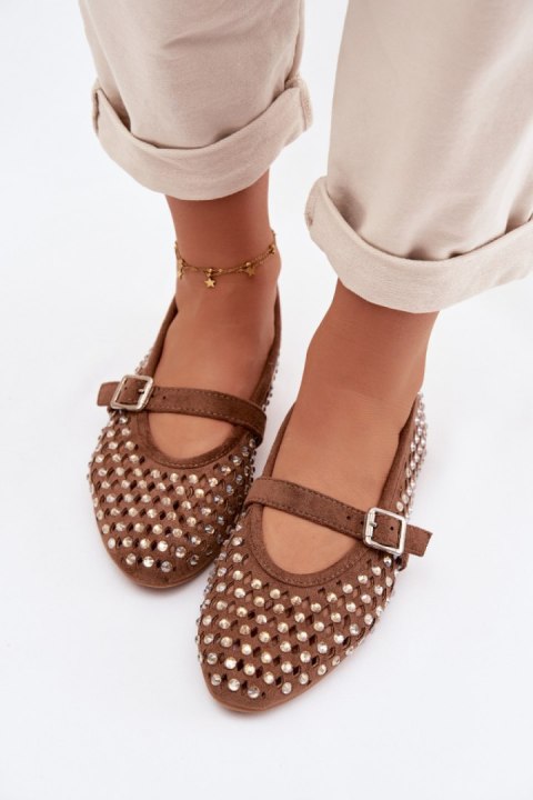 Baleriny Model Wilvessa 9780 Brown - Step in style Step in style