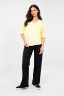 Bluzka Model RV-BZ-A1186.89 Light Yellow - Rue Paris Rue Paris