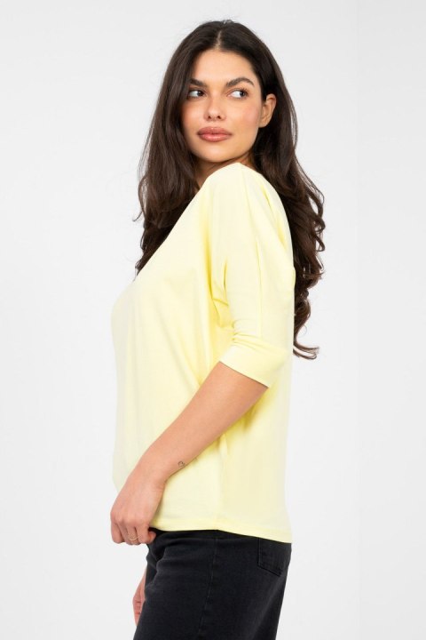 Bluzka Model RV-BZ-A1186.89 Light Yellow - Rue Paris Rue Paris
