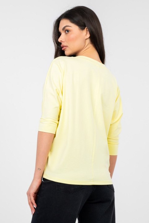 Bluzka Model RV-BZ-A1186.89 Light Yellow - Rue Paris Rue Paris
