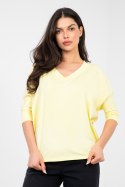 Bluzka Model RV-BZ-A1186.89 Light Yellow - Rue Paris Rue Paris