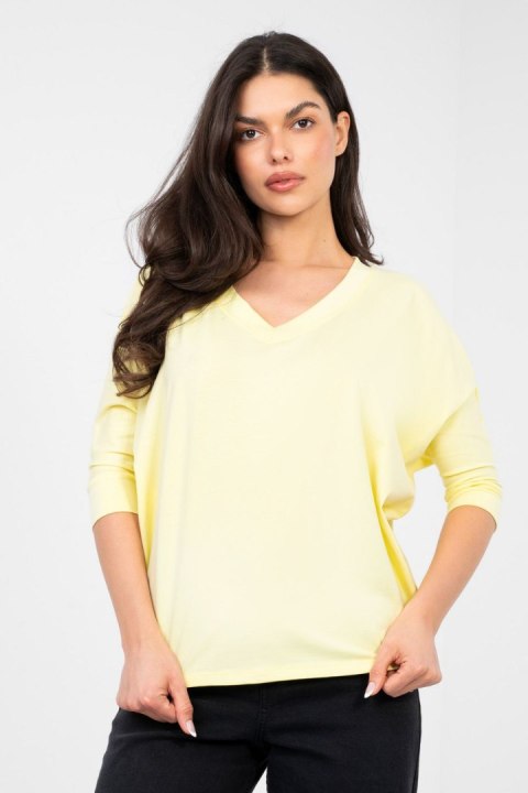 Bluzka Model RV-BZ-A1186.89 Light Yellow - Rue Paris Rue Paris