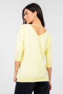 Bluzka Model RV-BZ-A1192.71 Light Yellow - Rue Paris Rue Paris