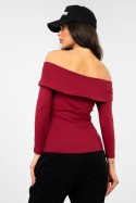 Bluzka Model RV-BZ-A1194.25 Bordo - Rue Paris Rue Paris