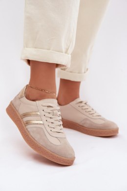 Buty Sportowe Model S.Barski LR61-7059 Beige - Step in style Step in style