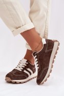 Buty Sportowe Model S.Barski LR61-7097 Czekolada - Step in style Step in style
