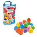 Clemmy Kolorowy Zestaw Woreczek 40 Miękkich Klocków Clementoni 17878 Clementoni