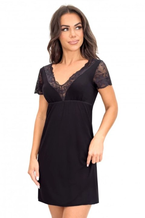 Koszulka nocna Koszula Nocna Model Sonia Black - Donna Donna