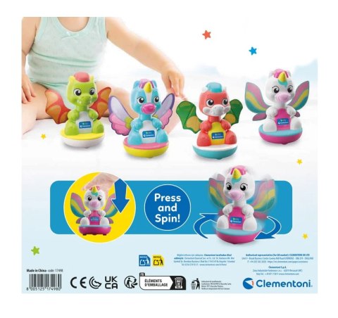 Magiczne Zwierzątka Bączek Jednorożec Mały Smok Clementoni 17498 Clementoni