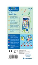 Mój Pierwszy Telefon Mówiący Smartfon Dotykowy Język Polski Niemiecki Turecki Portugalski Clementoni 17531 Clementoni