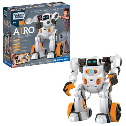 Naukowa Zabawa Zestaw Robot Airo Język Polski Clementoni 50819 Clementoni